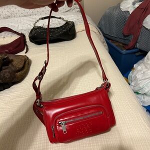 Marge Sherwood Outpocket Hobo Mini Leather Bag